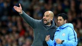 HLV Pep Guardiola đánh giá cất cao “cánh tay phải” Mikel Arteta. Ảnh: Getty Images