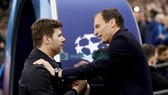 Massimiliano Allegri (phải) và HLV Mauricio Pochettino khi đối đầu nhau ở Champions League. Ảnh: Getty Images