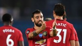 Bruno Fernandes một lần nữa tỏa sáng rực rỡ với cú đúp. Ảnh: Getty Images