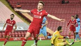 Diogo Jota ghi bàn quyết định giúp Liverpool ngược dòng trước West Ham. Ảnh: Getty Images