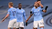Riyad Mahrez đã ghi một hat-trick giúp Man.City vùi dập Burnley 5-0. Ảnh: Getty Images