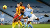 Man.City tiếp tục trả giá vì năng lực ghi bàn sa sút. Ảnh: Getty Images