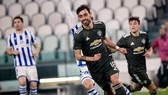 Bruno Fernandes ghi 2 bàn khi Man.United đại thắng Sociedad. Ảnh: Getty Images
