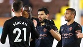 Sergio Aguero ghi bàn sau 14 tháng giúp Man.City thắng trận thứ 2 liên tiếp. Ảnh: Getty Images