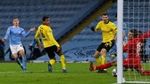 Phil Foden ghi bàn thắng muộn giúp Man.City giành chiến thắng nhọc nhằn. Ảnh: Getty Images