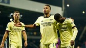 Pierre-Emerick Aubameyang đã “thông nòng” với một cú hat-trick. Ảnh: Getty Images