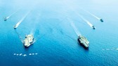 Hai tàu sân bay Mỹ USS Nimitz và USS Ronald Reagan ở Biển Đông
