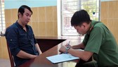 Một trong 3 đối tượng tại cơ quan công an. Nguồn: VOV