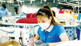 May xuất khẩu sang Mỹ, Nhật Bản, châu Âu tại Tổng Công ty Phong Phú. Ảnh: CAO THĂNG
