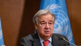 Tổng thư ký Liên hợp quốc Antonio Guterres phát biểu tại New York, Mỹ. Ảnh: THX/TTXVN