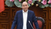 Thủ tướng Nguyễn Xuân Phúc phát biểu tại cuộc họp. Ảnh: VGP