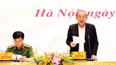 Phó Thủ tướng Thường trực Trương Hòa Bình phát biểu tại hội nghị. Ảnh: TTXVN