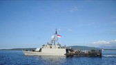 Tàu tuần tra của hải quân Indonesia KRI Singa 651 tham gia tìm kiếm tàu ngầm mất tích KRI Nanggala 402 ở vùng biển ngoài khơi Bali, ngày 24-4-2021. Nguồn: TTXVN