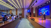 Quang cảnh Hội thảo “Định hình lại hệ thống tài chính toàn cầu và chiến lược của Việt Nam” sáng 27-4