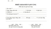 Khi nào cần khai báo tạm vắng?