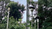 Trạm quan trắc không khí đặt tại Trường THCS Hồng Bàng, quận 5, TPHCM