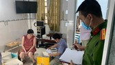 Đối tượng Nguyễn Thị Thủy Liên tại thời điểm khám xét nơi ở