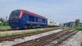 Chuyến tàu chuyên container đầu tiên từ Việt Nam sang Bỉ xuất phát từ Ga Yên Viên sáng nay 20-7. Ảnh: VGP