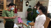 Cơ quan công an đọc lệnh bắt Trần Thị Thảo Trang