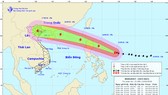 Dự báo đường đi của bão Mangkhut