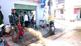 Một trụ nước chữa cháy được lắp mới trên địa bàn quận Bình Tân