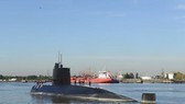 Tàu ngầm ARA San Juan cập cảng ở Buenos Aires năm 2014. Ảnh: TTXVN