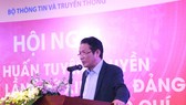 Thứ trưởng Hoàng Vĩnh Bảo phát biểu chỉ đạo tại Hội nghị. Ảnh: Bộ TT-TT