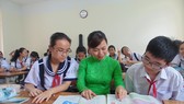 Giờ học môn tiếng Anh của học sinh Trường THCS Lê Văn Tám (quận Bình Thạnh)
