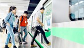 Hành khách thử nghiệm tuyến đường sắt đô thị Cát Linh - Hà Đông tại ga Cát Linh