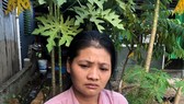 Chị Lụa và cháu Tống Viết Huy Hoàng