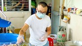 Hàng trăm phần ăn mỗi ngày được nhóm của Quốc Khánh gửi đến các bệnh viện. Ảnh: QUỐC KHÁNH