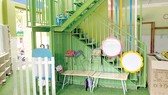 Khu đất thừa chưa được 10m² đang làm cầu thang sử dụng tạm tại Trường Mầm non Misa