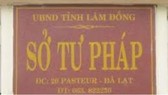 Chuyển công tác nguyên Giám đốc Sở Tư pháp tỉnh Lâm Đồng