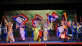 Một cảnh trong chương trình giao lưu nghệ thuật Việt - Trung. Ảnh: HOÀNG HÙNG