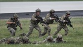 Binh sĩ Mỹ tham gia cuộc tập trận tại căn cứ không quân Osan của Mỹ ở Pyeongtaek, Hàn Quốc. Ảnh minh họa: AFP/TTXVN