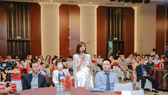 MC Kỳ Duyên tham dự sự kiện tri ân khách hàng của Hoa viên Bình An