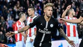 Neymar đ0ã ghi hattrick trong chiến thắng 6-1 trước Red Star Belgrade.