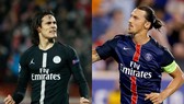 edinson Cavani và zlatan Ibrahimovic