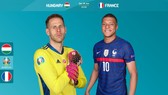 Thủ thành Gulacsi (Hungary) và Kylian Mbappe (Pháp)
