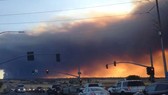 Thung lũng Sacramento chìm trong biển lửa. Ảnh: KRCR