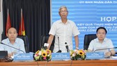 Phó Chủ tịch UBND TPHCM Võ Văn Hoan chủ trì cuộc họp báo chiều 6-8-2019.Ảnh: VIỆT DŨNG