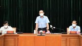 Bí thư Thành ủy TPHCM Nguyễn Văn Nên phát biểu chỉ đạo tại hội nghị. Ảnh: VIỆT DŨNG