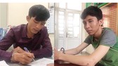 2 đối tượng Hoàng Nam và Tuấn Anh tại cơ quan công an