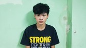 Đối tượng Huy tại cơ quan công an