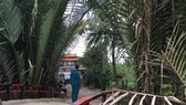Công an phong tỏa nơi xảy ra vụ án. Ảnh: CHÍ THẠCH