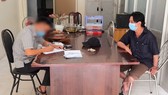 Nguyễn Hoàng Tuấn tại cơ quan công an
