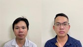 Bị can Hiền và bị can Nam tại cơ quan công an