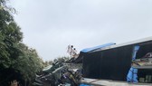 Hiện trường vụ tai nạn vừa xảy ra tại Hoà Bình sáng 16-3