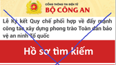 Giả mạo tên miền Bộ Công an để thu thập thông tin cá nhân