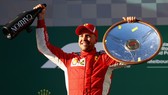 Niềm vui chiến thắng của Sebastian Vettel